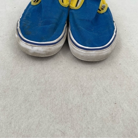 VANS OFF THE WALL Women/men Boyd Tech Blue Yellow Slip On Skate shoes M 7.5 -W 9 - Picture 8 of 9